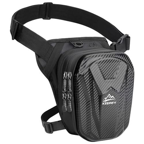 Beintasche Motorrad für Herren und Damen, wasserdichte Oberschenkeltaschen, Erweiterbare...