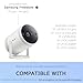 Chanvoo Drill Free Wall Mount Compatible with Samsung Freestyle Projector Ceiling Mount, Freestyle 2 Accessories Steel Wall Mount Shelf (White)