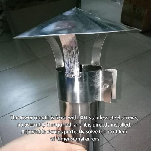 Sombrerete de chimenea de 180 mm para mantener el hogar seco 5