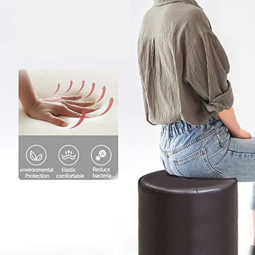 Siège de repos en bois massif et cuir PU pour salon moderne