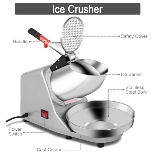 Broyeur à glace électrique parfait pour usage domestique et commercial