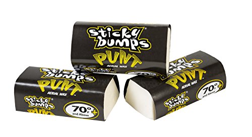 Sticky Bumps Punt Wax Bit Bar (Pack of 3) Yellow 70F & Above