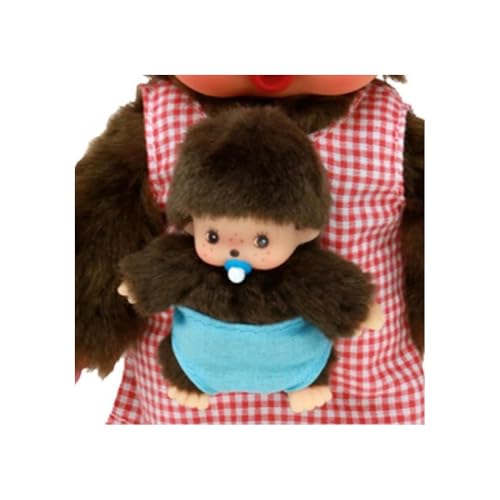 Peluche Monchhichi Maman & Bébé – Iconique Années 80, 20 cm - vue 7