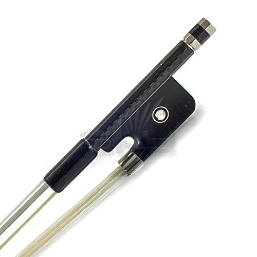 SKY 14-16.5" Viola Bow Satin Patterned Carbon Fiber Round Silver Wrap Cupronickel Parts with Double Eye Fully-Line Abalone