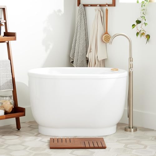 Signature Hardware 375009 Pelion 47" Acrylic Soaking Freestanding Tub
