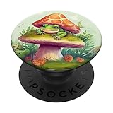 Photo Gallery frog mushroom hat cute cottagecore aesthetic popsockets popgrip intercambiabile Photo Gallery frog mushroom hat cute cottagecore aesthetic popsockets popgrip intercambiabile