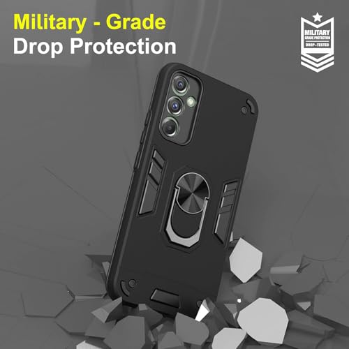 Image of NDCOM for Samsung M14 5G Back Cover, Durable Samsung M14 Cover, Premium M14 5G Samsung Mobile Cover, Shockproof Protection Case Ring Holder Case