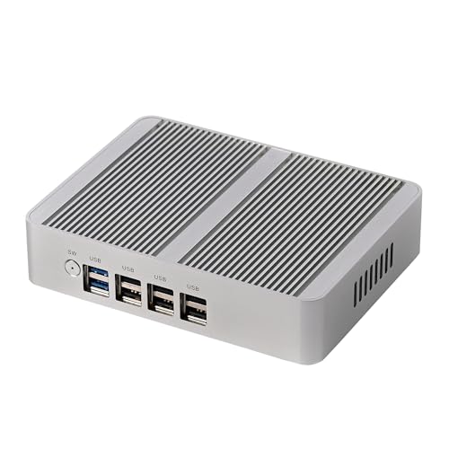 Image of KINGDEL Fanless Mini PC 4-Core 12th Gen N100(up to 3.4GHz) 8GB DDR4 RAM 1TB NVMe SSD Mini Desktop Computer with Triple Display DP HD Support 4K 2xLAN 8xUSB