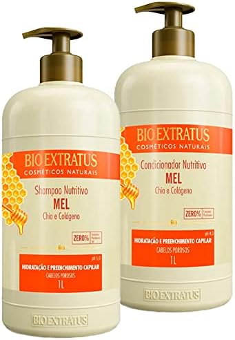 Kit Bio Mel Nutritivo Shampoo Condicionador 1Litro