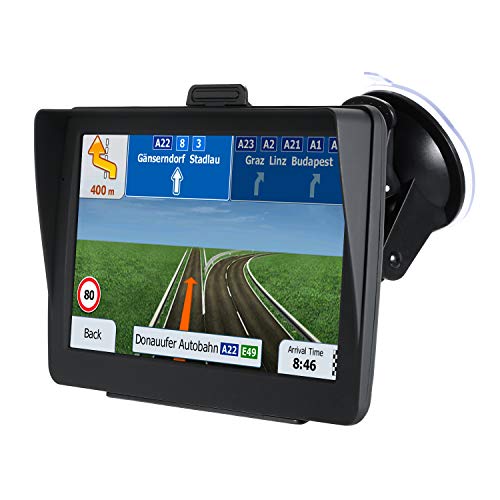 GPS Navigation for Car,Aonerex 2020 Latest Map 7 inch with Sunshade GPS Navigation