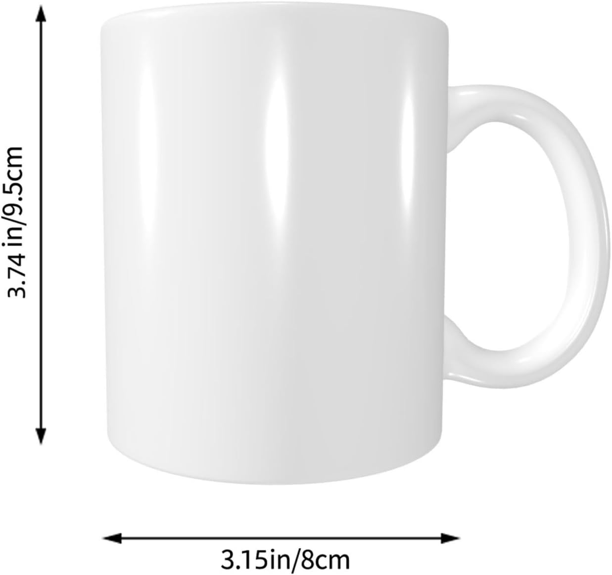 Custom Large Coffee Mug, Personalized Mugs with Photo, Customized Tea Cup with Picture, Photo Gifts for Dad Mom Grandpa, Gifts Custom for Girlfriend Boyfriend, PureWhite - Image 4