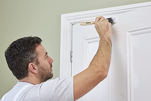 ProDec Premier 25 mm - professioneller synthetischer Pinsel für Glatte Lackierung mit Dispersions-, Glanz- und Satinfarben auf Wänden, Decken, Holz und Metall