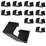 LNSYSNS 12 Stück Gartenmöbel Verbinder Clips, PP Verbindungsclips für Garten-Sofas, Schwarz Terrassenmöbel Clips, Robust und Langlebig, für Gartensofa und Terrassenmöbel