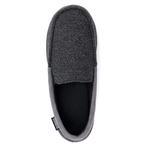 Image of ULTRAIDEAS Men's Moc-Toe Slippers Loafer House Shoes Indoor Outdoor Memory Foam with Breathable&Warm Knit Upper