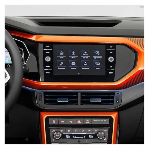 Verre trempé pour GPS VW T-Cross 8" protégeant des traces de doigts