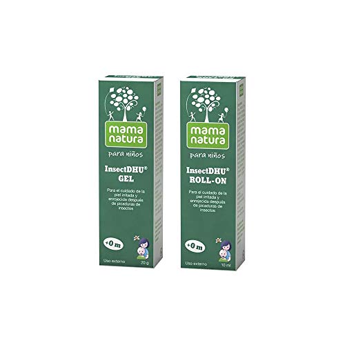 Mama Natura Pack Insectdhu Gel + Roll-on Bebé, Cuida La Piel Irritada Y Enrojecida Después De Las Picaduras De Insectos. Para Tu Bebé, 2 Unidad Cover