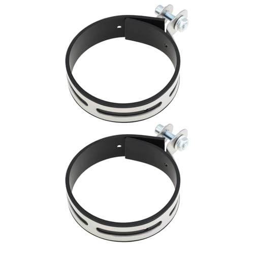 Bride de silencieux echappement moto 100mm EMSea en acier haute densite