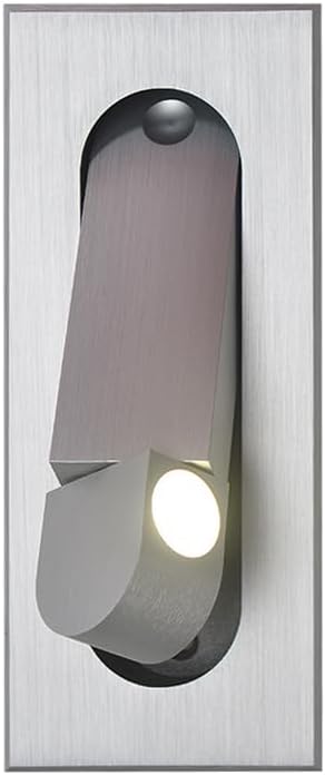 3W LED Recessed Mount Directional Spotlight Bedside Reading Light with Hidden Button Adjustable Picture Project Bronze