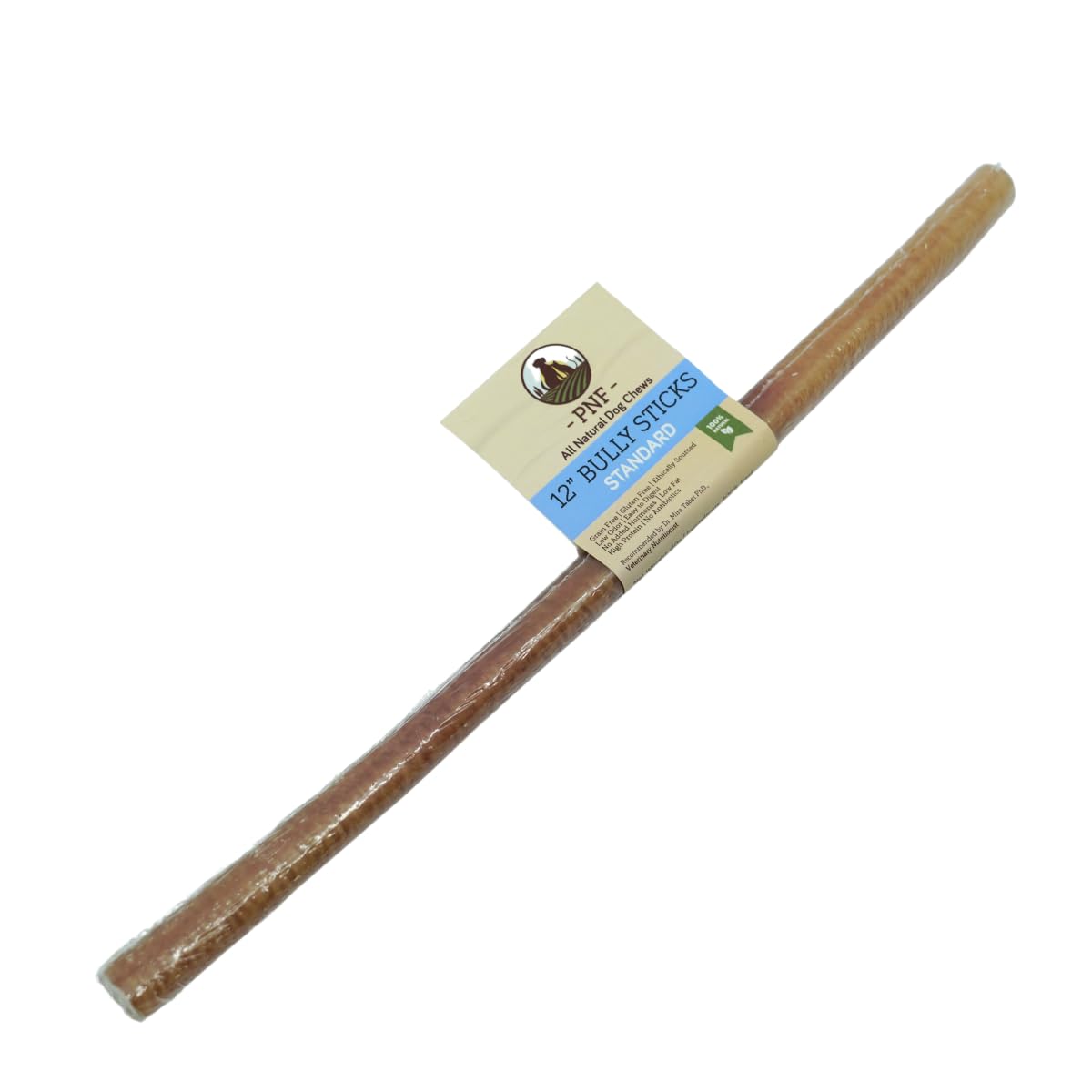12" Bully Stick (Standard) - 1 piece - Lasting Dog Chew - Made from Antibiotic-free, hormones-free Beef - Ideal for Small to Medium Breeds