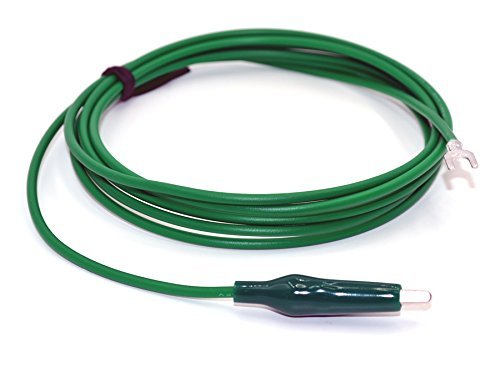 Amazon.co.jp: ワニ口アースケーブル Y端子 1m ワニ口クリップコード