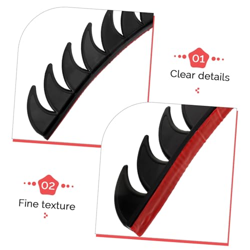 Calcomanía de TPR resistente a la intemperie para decoración de casco negro 6