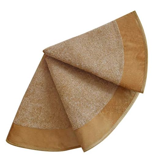 SORRENTO Sorrentina - Base para árbol de Navidad de terciopelo (90 cm), color dorado