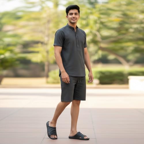 Image of GLJ All Weather Men Casual Sandal Flip Flops Home EVA Soft Slippers True Fashion Outdoor Beach Flat Foam Slides