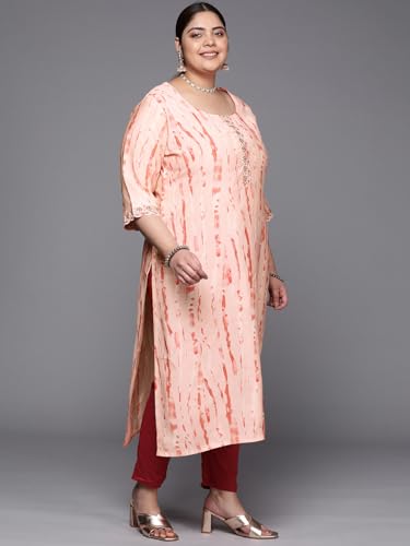 Image of Printed Silk Straight Kurta