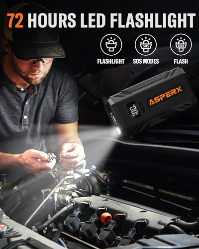 Auxilio Vial, Tools pasa corriente portatil auto Marca AsperX (3)
