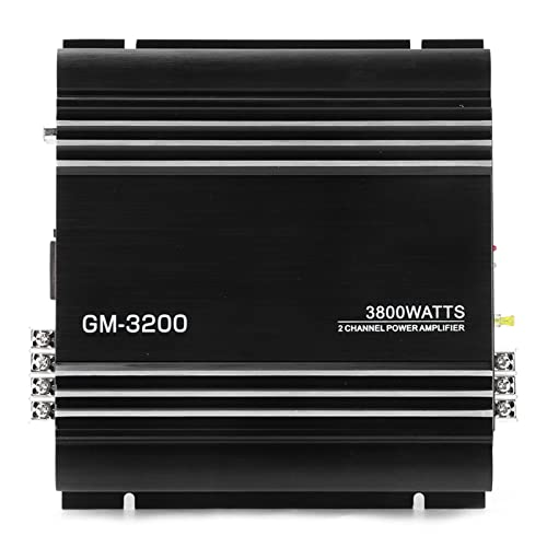 Yosoo 2チャンネル車載用パワーアンプ 3800Wピーク