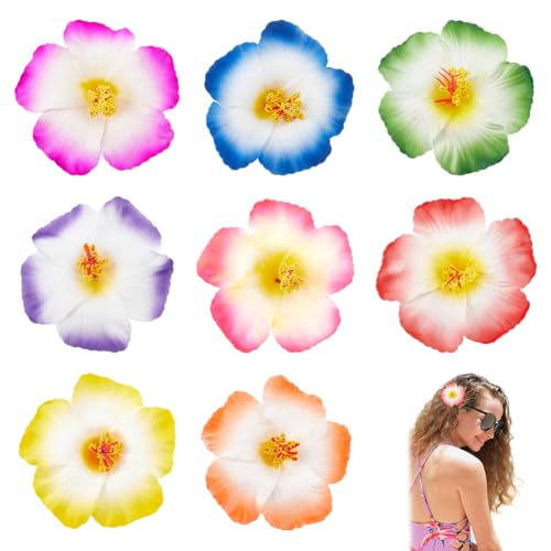Pinces à cheveux fleur hawaïenne artificielles et légères - 6