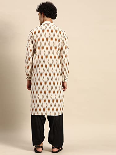 Image of Rajubhai Hargovindas Men's Festive Cotton Pathani Kurta