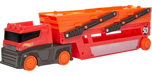 Hot Wheels Megacamião, camião transporte carros de brinquedo para crianças + 3 anos (Mattel GHR48)