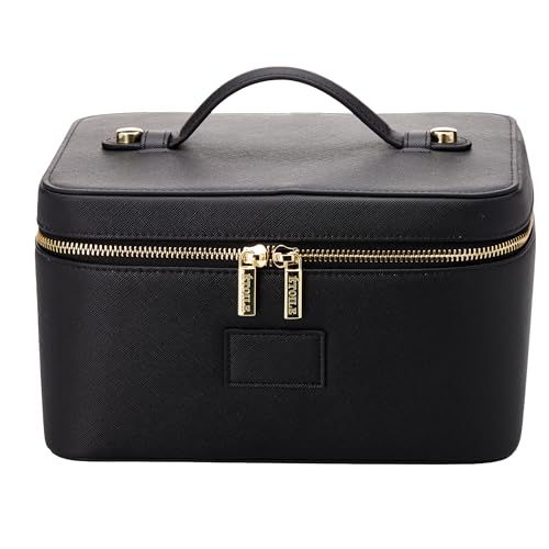 ETOILE - Vanity Case Black - Stylish Travel Makeup Bag Organizer ...