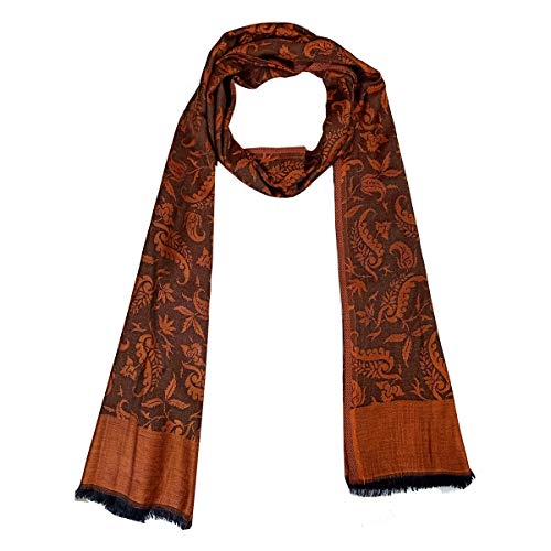 T-shirt en modal orange self jacquard style 3 taille L