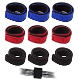 LACHT 9 Correas Elásticas Para Cañas De Pesca – Cinturón Ajustable Con Velcro, Soporte Para Spinning, Surfcasting, Pesca En Mar Y Río – Juego De Correas De Protección Y Transporte Para Cañas.
