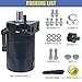Sutekus Baffled Oil Catch Can Automotive Reservoir Tank With Filter 300ml Universal Oil Separator Catch Can