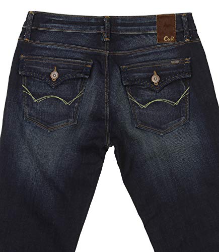 Cult of Individuality Women's Vixen Curvy Blue Jean Pants4
