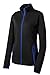 Joe's USA Ladies All Sport Wicking Stretch Contrast Full-Zip Jacket-Navy-XS
