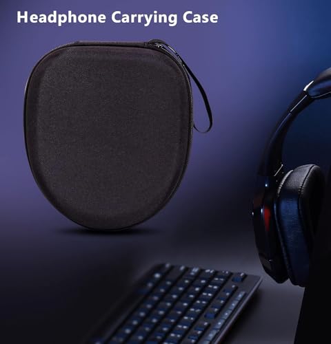 Image of M.G.R.J Portable Carrying Case Cover for Boat Nirvana Eutopia /Nirvana 751 ANC Bluetooth Headphones (Hard|EVA|Black)