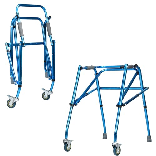 Déambulateur avec roues réglable en hauteur pour la marche debout de l'enfant