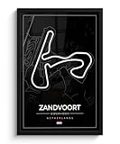 MuchoWow© Fotorahmen 40x60 cm Picture Frame Bilderrahmen Poster Bild Mit Rahmen Posterrahmen Foto Wand Deko Wohnzimmer Wanddekoration Formel 1 - Rundkurs Zandvoort - Niederlande - Schwarz