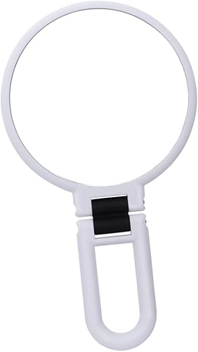 Miniatura 4 de Beaupretty Espejo de tocador LED de viaje, espejo de maquillaje portátil, espejo de maquillaje 10x, espejo de aumento de mano, espejo de maquillaje,