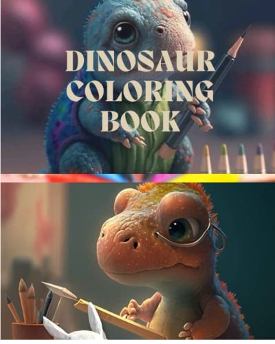 Dinosaur Coloring Book: A Jurasic Adventure With 25 Coloring Pages For Kids - Editorial, Electronic