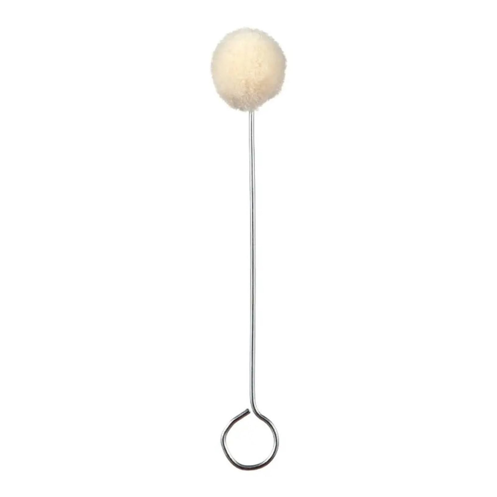 Wełniane pędzelki kulkowe, 200 sztuk białej skórzanej szczotki kulkowej z wełny 12,5-15 cm(15cm)