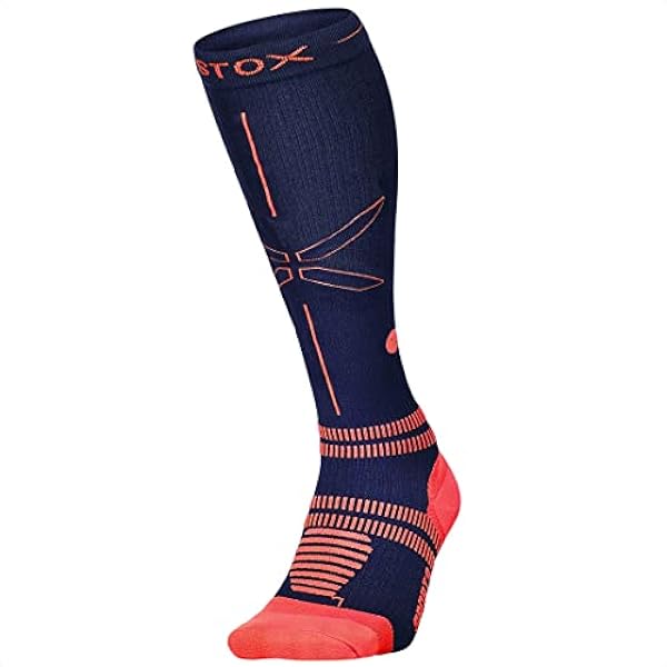 STOX Energy Socks - Sportsokken voor Mannen - Premium Compressiesokken - Voorkom Blessures & Spierpijn - Sneller Herstel - Minder Vermoeide Benen - Extra Comfort - Verdikt Voet en Hielstuk