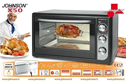 JOHNSON Forno Elettrico X 35 Statico e Ventilato Potenza 1500 Watt CapacitÃ  35 Litri Colore Nero Fornetti elettrici Casa e cucina  outlookplanningdevelopment.com.au