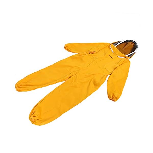 TAKE FANS Imkeranzug Imkeranzug Imkerei Schutzkleidung Kittel Bienenzucht Zubehör XL Orange Gelb