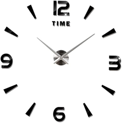 DECHOUS Relojes de pared de gran tamaño, reloj de pared grande de gran tamaño, relojes de pared modernos relojes de pared de acrílico para pared 3D