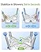Ergonomic H-Shaped Shower Chair for Inside Shower, FSA/HSA Eligible 500 lbs Heavy Duty & Adjustable Shower Chair for Elderly and Disabled, Non-Slip Shower Seat, Bath Chair for Tub, Tool-Free